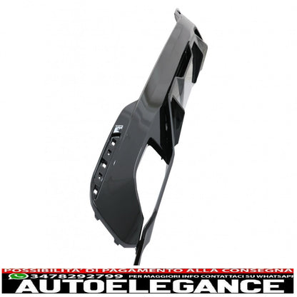 Rear bumper diffuser suitable for bmw 5 series g30 g31 limousine touring (2017-up) m performance design piano black