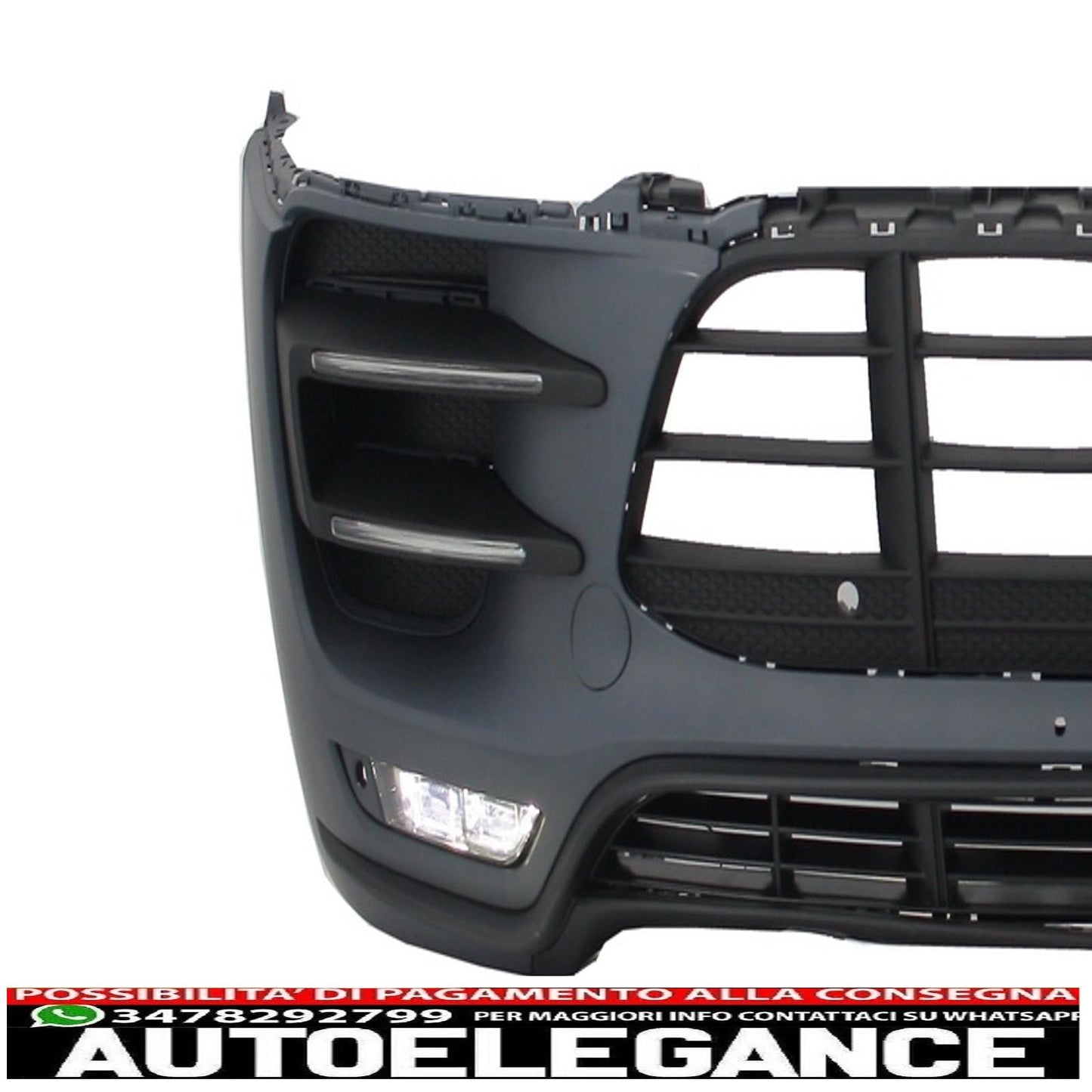 Front bumper suitable for porsche macan (2014-07.2018) turbo design 