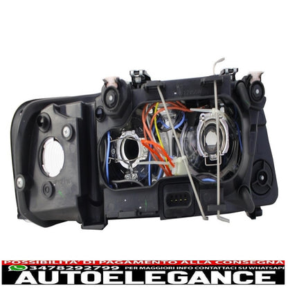 angel eye headlights suitable for audi a3 8l (09.2000-05.2003) black