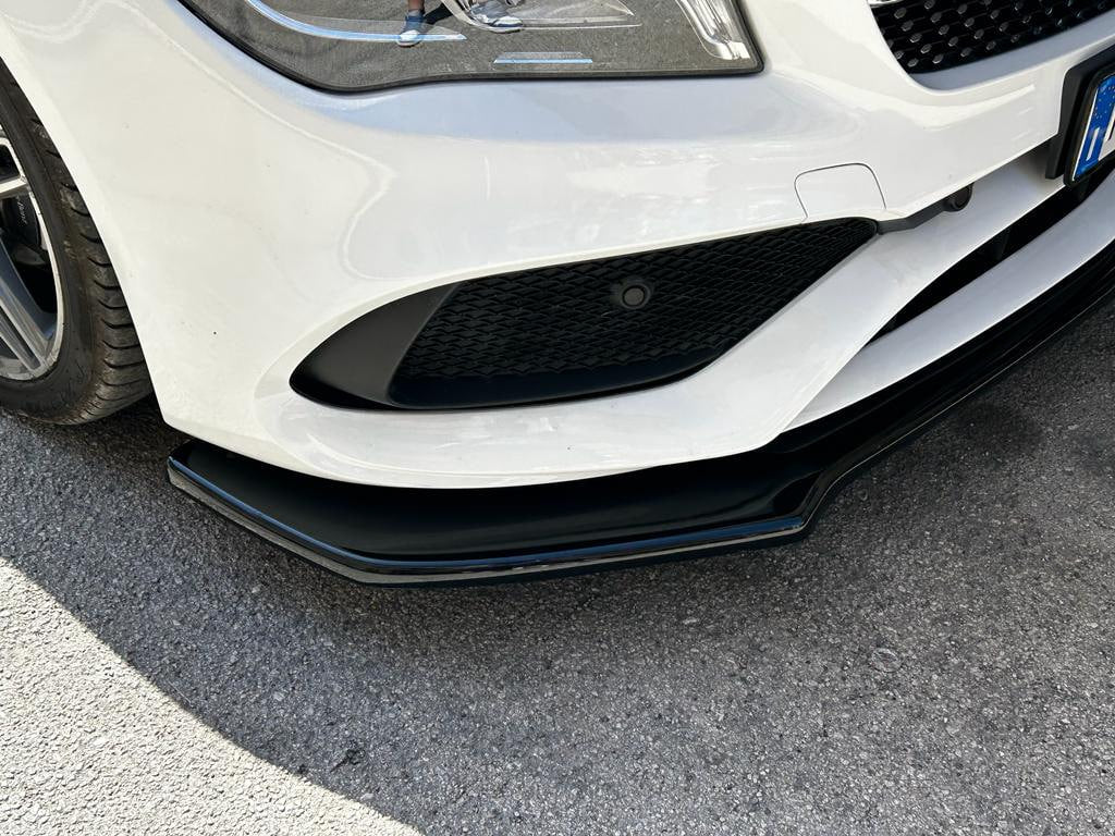 SPLITTER SUITABLE FOR MERCEDES A CLASS W176 2016-2018 GLOSSY BLACK LOOK 