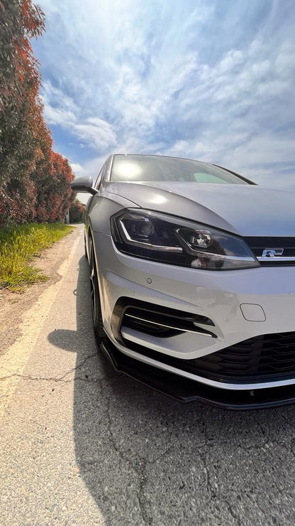 SPLITTER ADATTO PER VW GOLF 7 RLINE 2012-2016 LOOK NERO DESIGN SPORTIVO