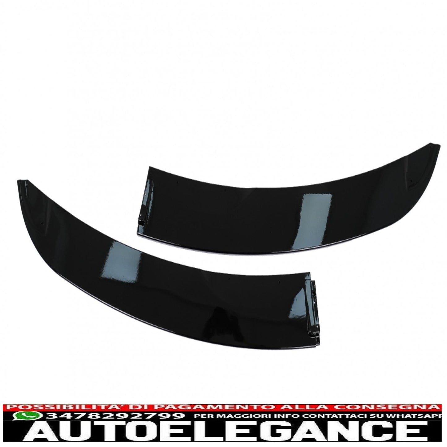Front bumper spoiler suitable for bmw 3 series e90 e91 lci m-tech (2008-2011) limousine touring piano black