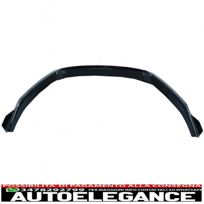 Rear Bumper Diffuser Valance Suitable for Audi A3 8V Facelift (2017-2019) with Front Bumper Spoiler Additional Hatchback Sportback RS3 Only S-Line Bumper Design Piano Black