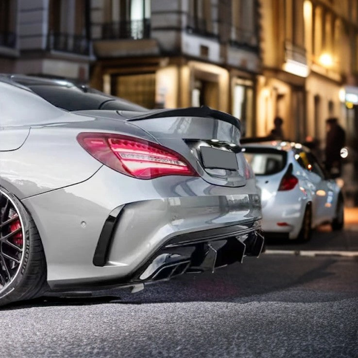 SPOILER POSTERIORE ADATTO PER MERCEDES-BENZ CLA C117 LOOK NERO DESIGN SPORTIVO