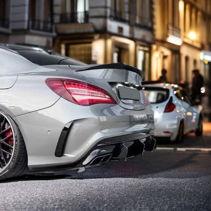 SPOILER POSTERIORE ADATTO PER MERCEDES-BENZ CLA C117 LOOK NERO DESIGN SPORTIVO