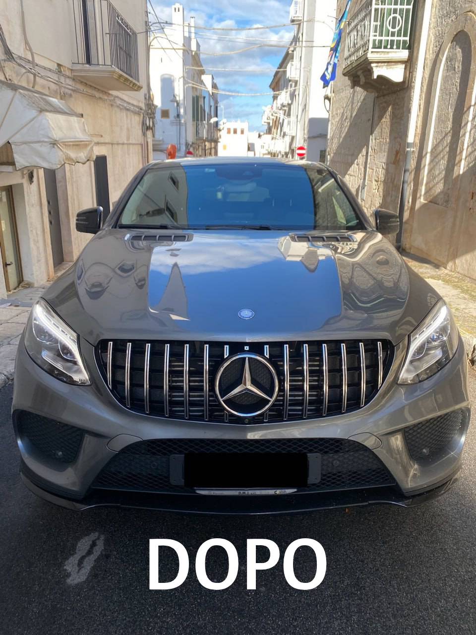 GRIGLIA ADATTA PER MERCEDES GLE COUPE C292 (2015-2018) LOOK CROMATA