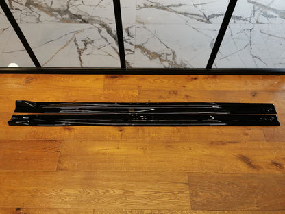 SOTTO MINIGONNE ADATTE PER MERCEDES CLASSE A W177 V177 LOOK NERO LUCIDO