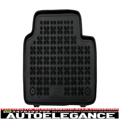 Black rubber mats suitable for alfa romeo giulia (952) 4x2 (2016-up)