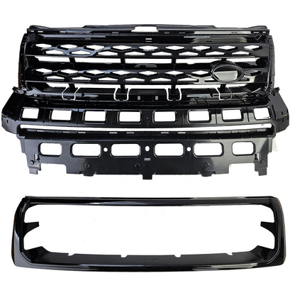 GRIGLIA ADATTA PER RANGE ROVER FREELANDER 2 2007-2014 LOOK NERO LUCIDO