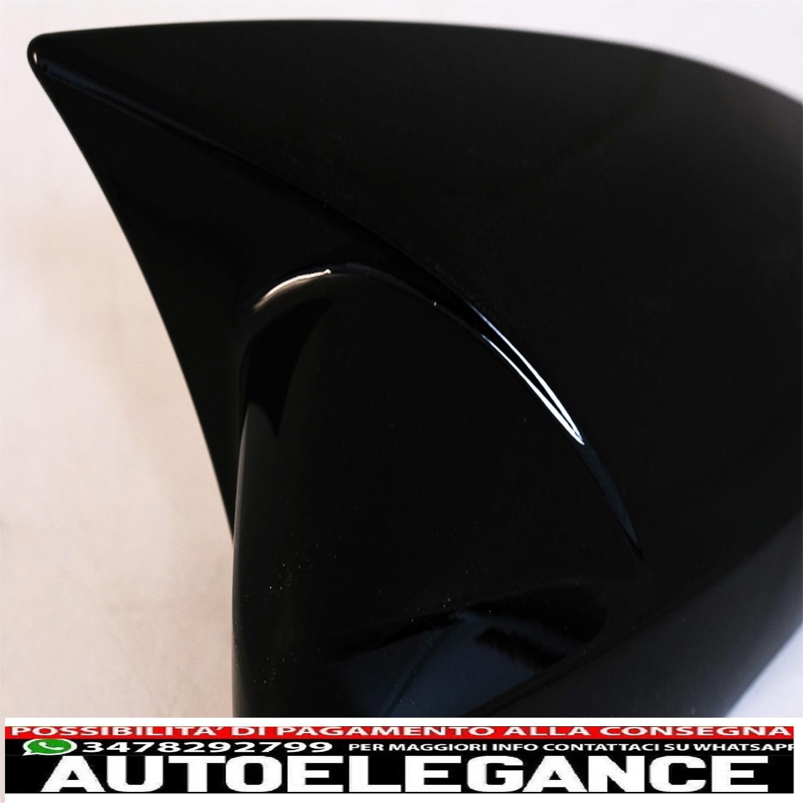 coperture specchietti adatte per vw polo 6r 6c mk5 (2009-2017) up! berlina (09.2016-2019) nero pianoforte AUTOELEGANCERICAMBI
