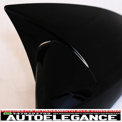 coperture specchietti adatte per vw polo 6r 6c mk5 (2009-2017) up! berlina (09.2016-2019) nero pianoforte AUTOELEGANCERICAMBI