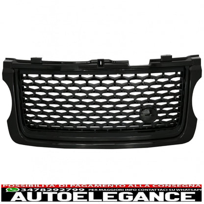 central grille and side air intakes group suitable for land rover vogue iii l322 (2010-2012) autobiography look all black edition