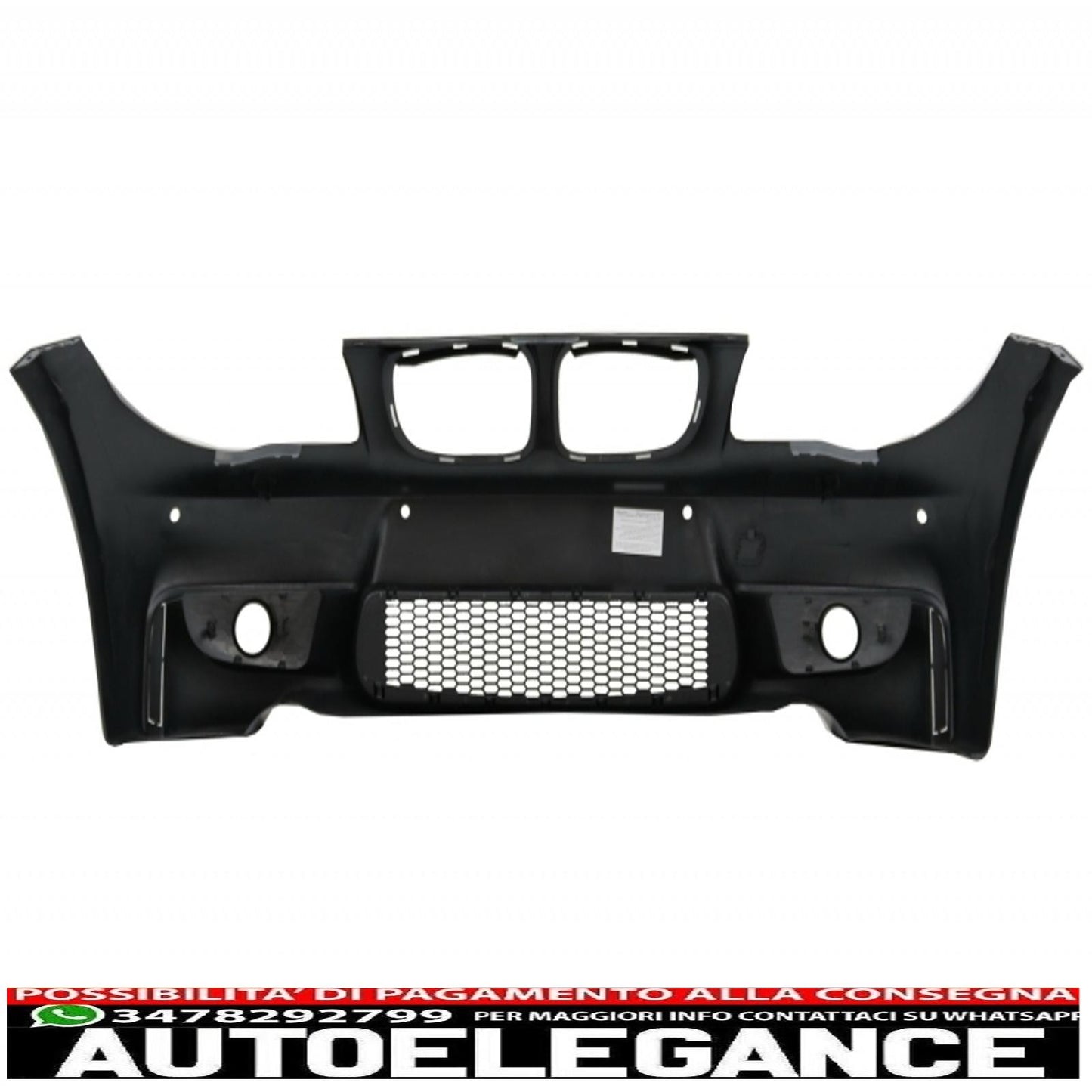 paraurti anteriore con minigonne laterali adatto per bmw serie 1 e87 (2004-2011) design 1m