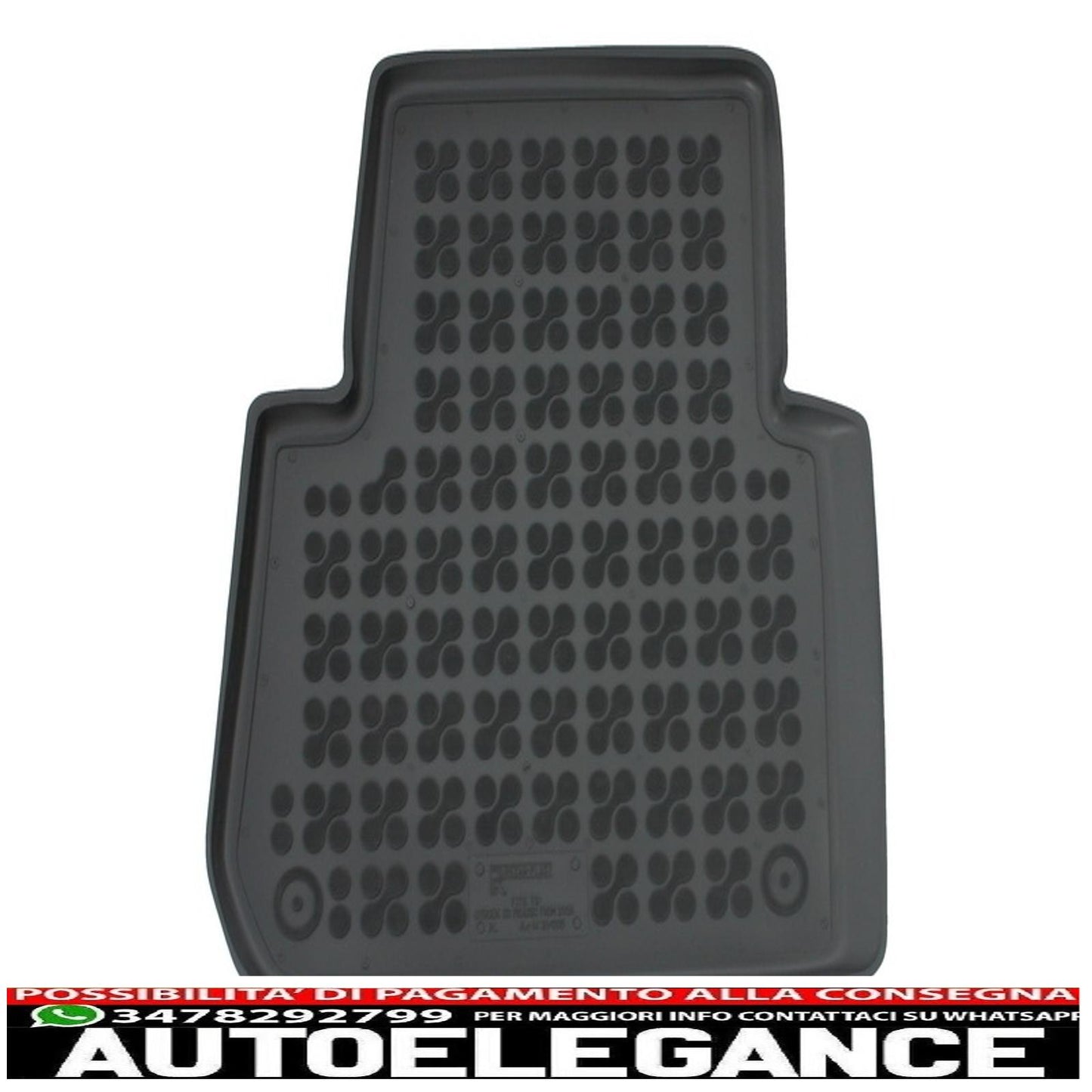 Black rubber mat suitable for citroen c3 picasso (2009-2016)