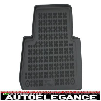Black rubber mat suitable for citroen c3 picasso (2009-2016)