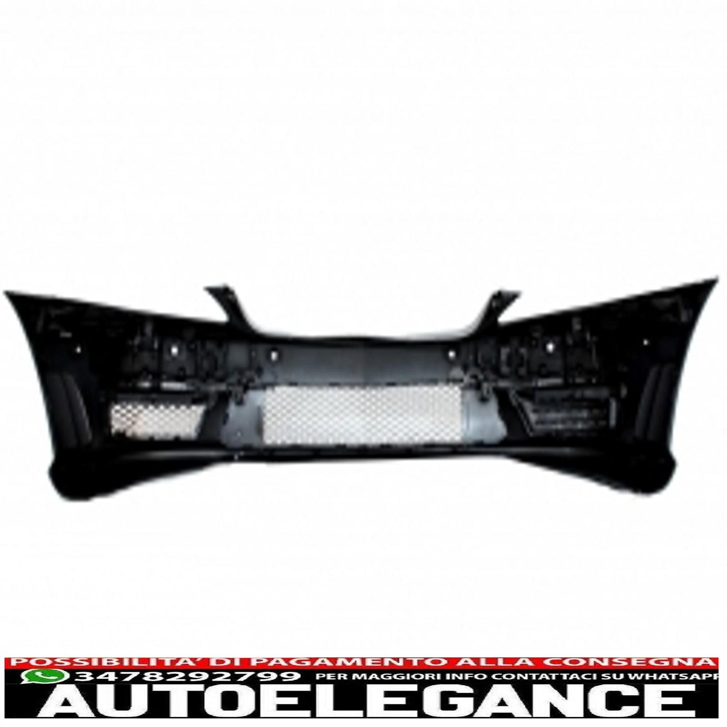 gruppo completo paraurti anteriore con griglia centrale adatto per mercedes classe s w221 (2005-2010) s63 s65 design e minigonne laterali versione corta