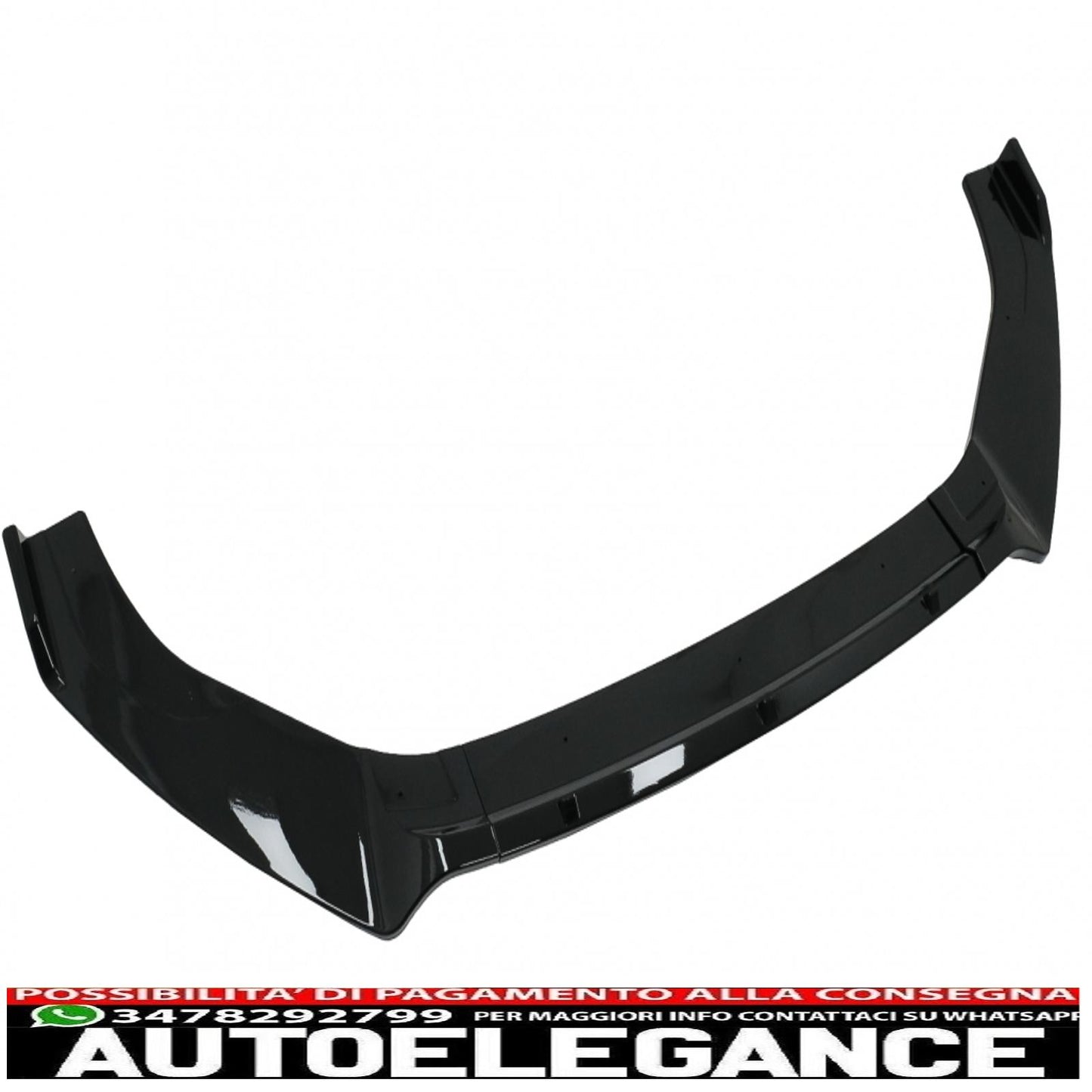 Front Bumper Lip Extension Spoiler with Rear Bumper Extension Splitter Fit for VW Golf 7.5 GTI (2017-2020) Black 