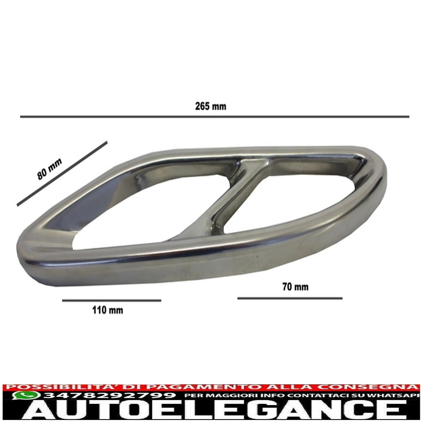 Muffler tips suitable for mercedes c class w205 s65 e65 gle w166 x166 glc w253 sport design