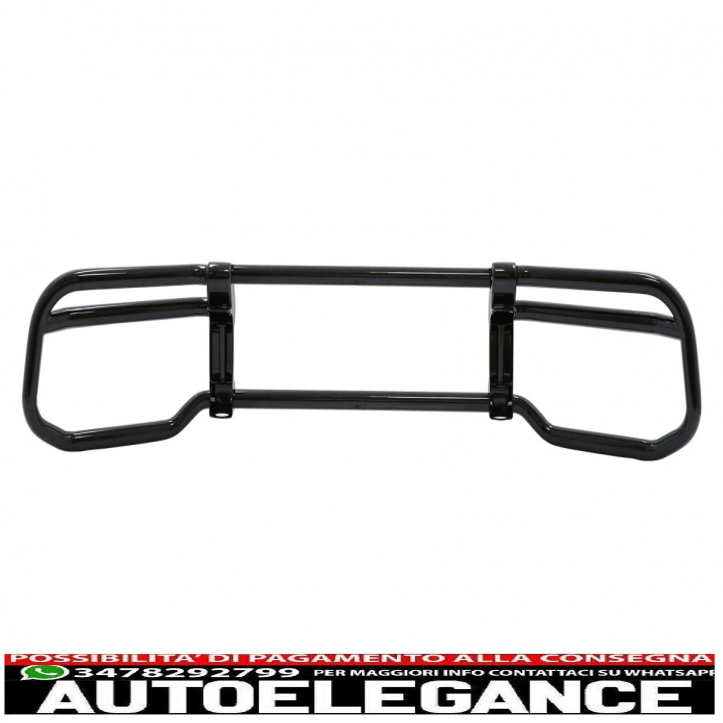 Bullbar protection suitable for mercedes g-class facelift w463 w464 g63 (2018-up) stainless steel piano black