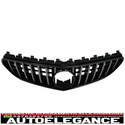 center grille suitable for mercedes s class coupe c217 facelift (2018-up) cabrio a217 facelift (2018-up) gt-r panamericana design chrome 