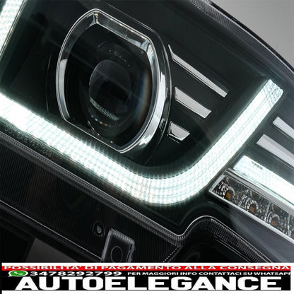 griglia anteriore con fari a led look bi-xeno adatta per toyota fj cruiser xj10 (2007-2015) con indicatori di direzione dinamici