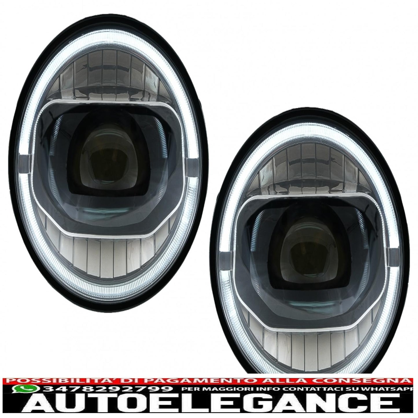 7 Inch Cree LED Headlights Drl Angel Eye Amber Fit For Jeep Wrangler JK (2007-2017) Conversion To 2018+ Model