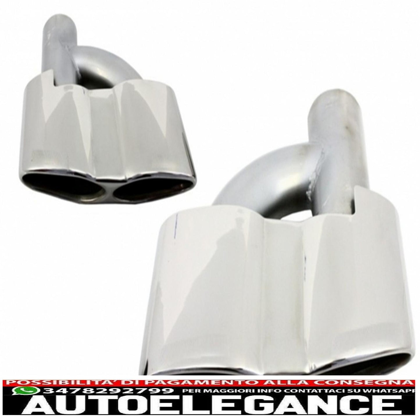 Rear bumper suitable for mercedes w221 s class (2005-2011) with exhaust tips 