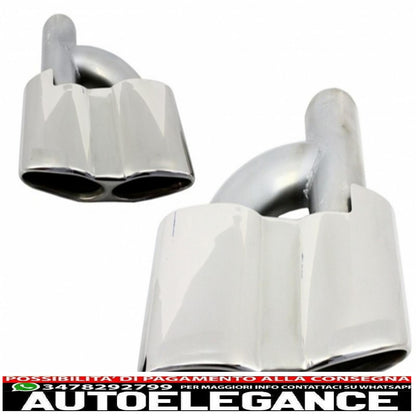 Rear bumper suitable for mercedes w221 s class (2005-2011) with exhaust tips 