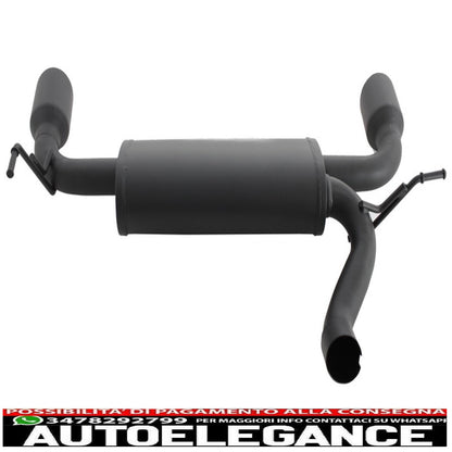 impianto di scarico completo asse posteriore adatto per jeep wrangler rubicon jk (2007-2017) doppio scarico (promo)