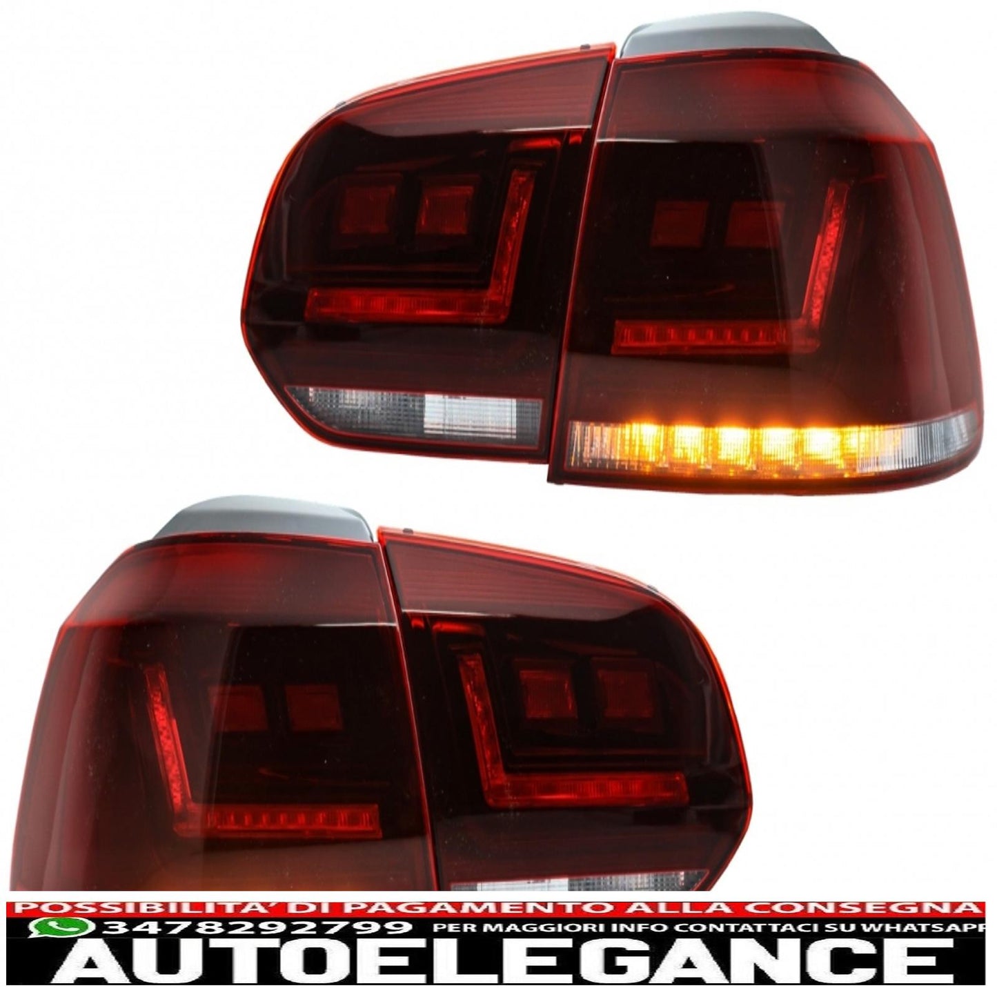 osram ledriving led rear light suitable for vw golf 6 vi (2008-2012) dynamic sequential turning light (left and right)