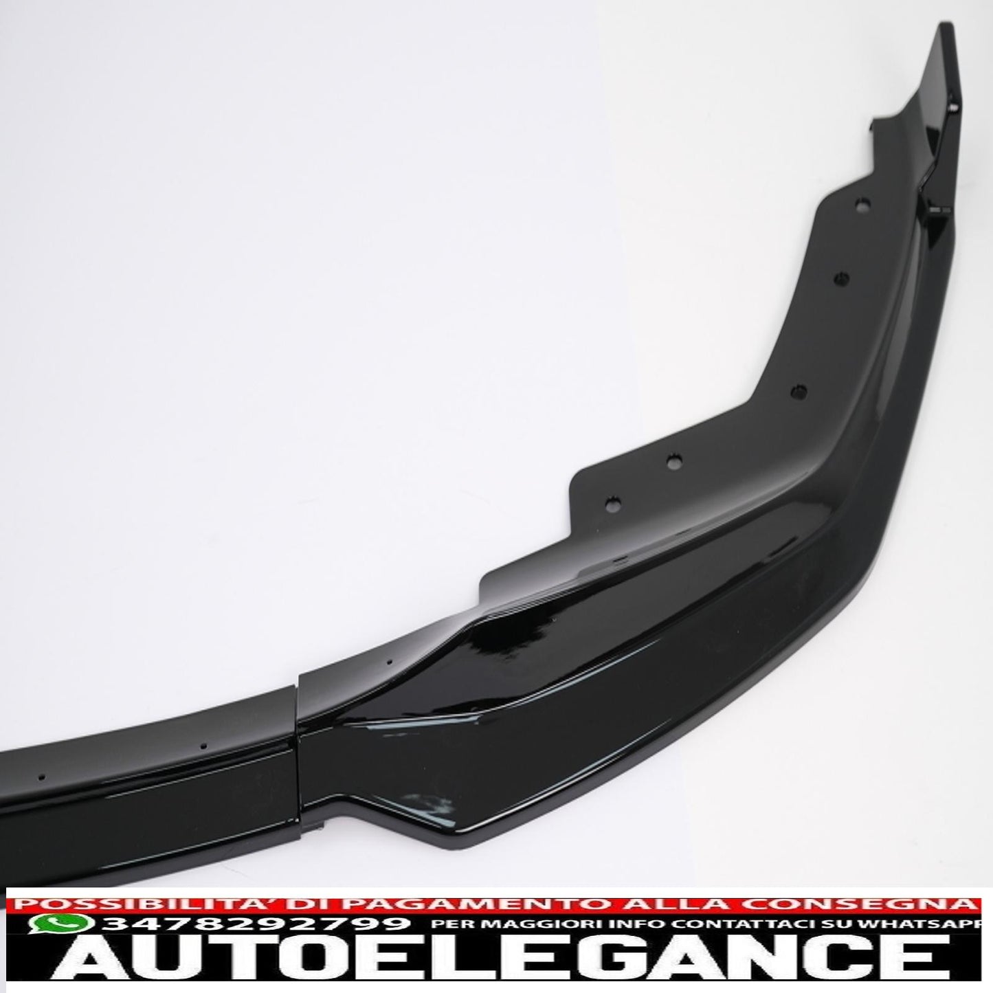 Front Bumper Spoiler Lip Fit For BMW 3 Series G20 Sedan G21 Touring (2018-2022) M Sport Piano Black 