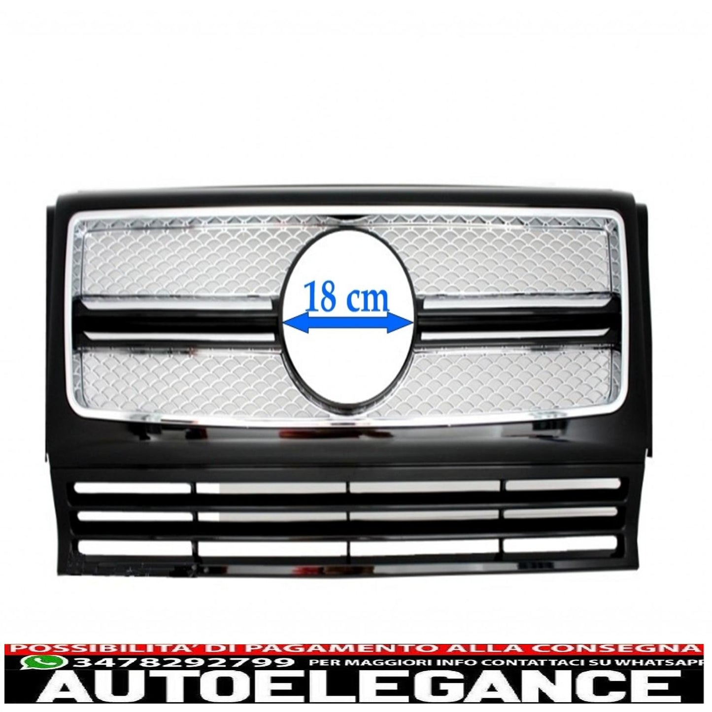 front grille suitable for mercedes g class w463 (1990-2014) new design g65 chrome edition