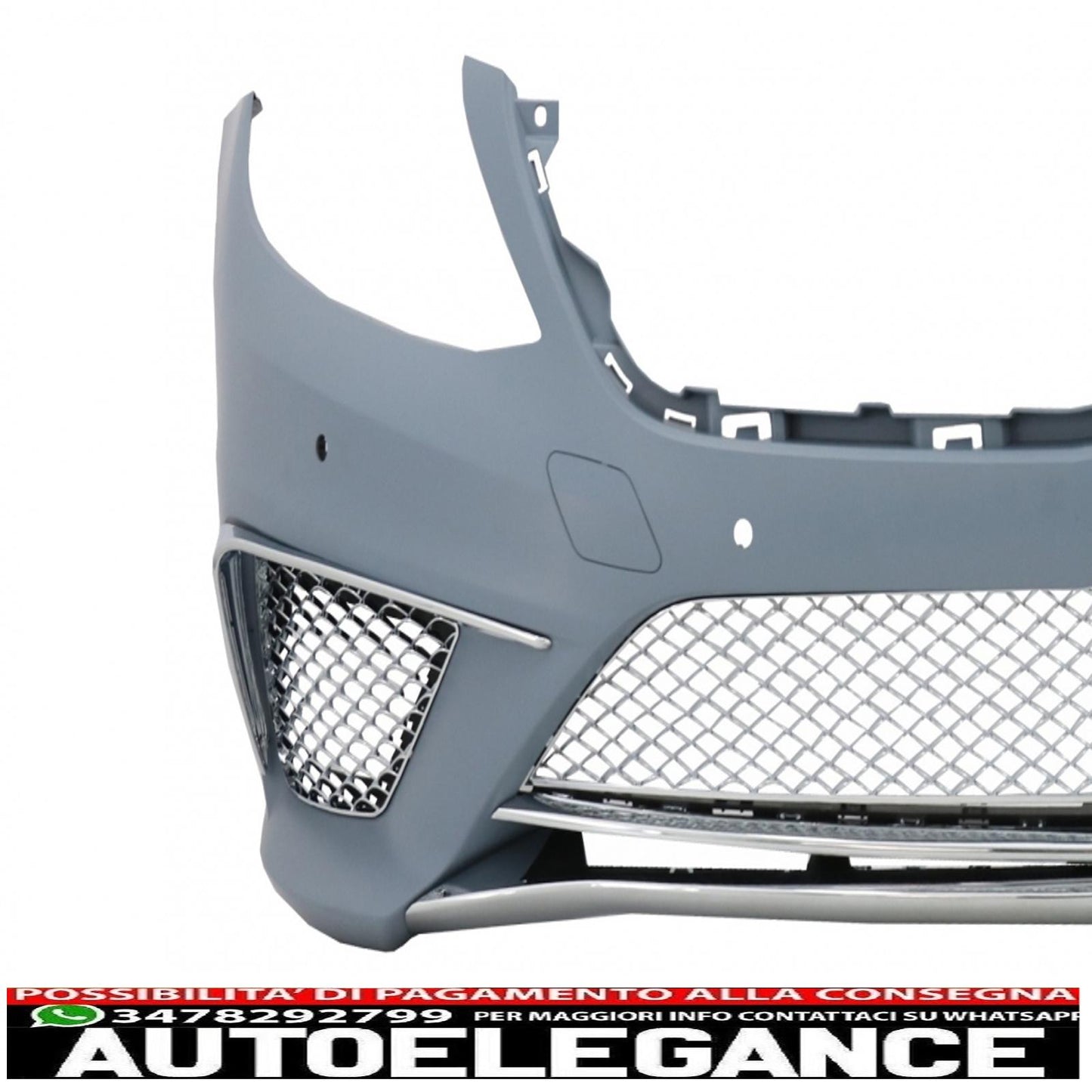 body kit suitable for mercedes s-class w222 (2013-06.2017) with chrome muffler tips s65 design