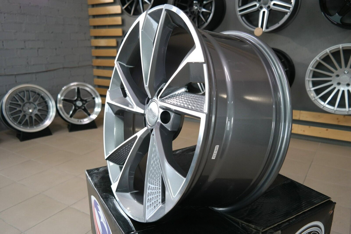 SUITABLE for Audi A4 A5 A6 A7 A8 New 21 inch 5x112 RS7 Style Gloss Grey Wheels 