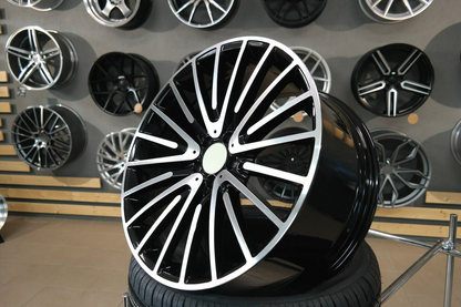 ADATTO per per Mercedes E S CLAS 20 inch 5x112 Stile AMG Multi Raggi Nero Ruote