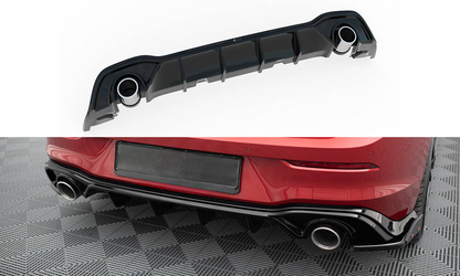 REAR DIFFUSER + EXHAUST TIPPER FOR VOLKSWAGEN GOLF GTE MK8 