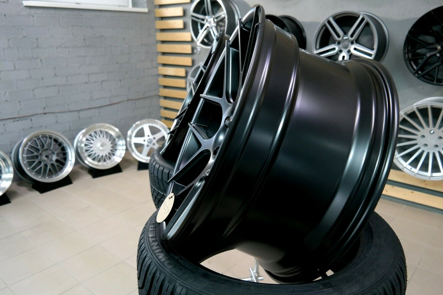 ADATTO per Audi Mercedes Concavo Ruote Nero Csl 18 inch 5x112 haxer HX022
