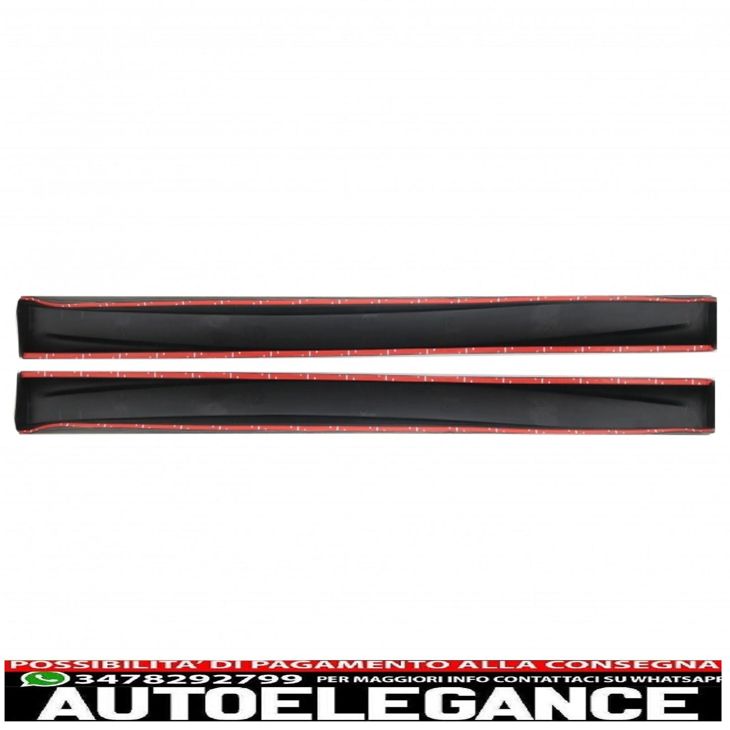 side skirts suitable for vw passat cc (2008-2017) r-line design 