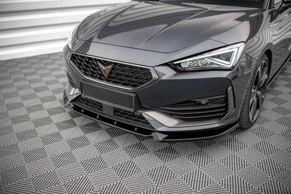 SPLITTER ADATTO PER SEAT CUPRA LEON 2020+ LOOK SPORTIVA NERO LUCIDO
