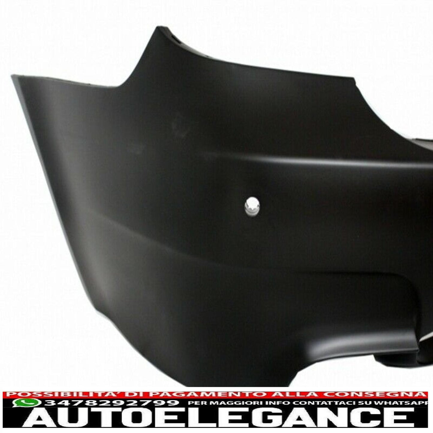 Rear bumper suitable for bmw 5 series e60 (2003-2007) m5 design with exhaust tips and trunk spoiler