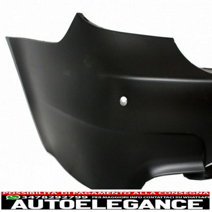 Rear bumper suitable for bmw 5 series e60 (2003-2007) m5 design with exhaust tips and trunk spoiler
