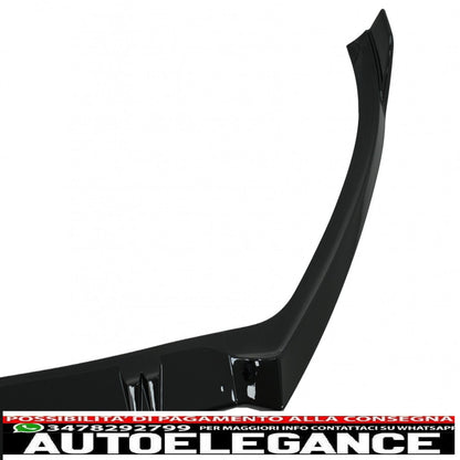 additional spoiler for front bumper suitable for audi a4 b8.5 facelift (2012-2015) sedan avant piano black 