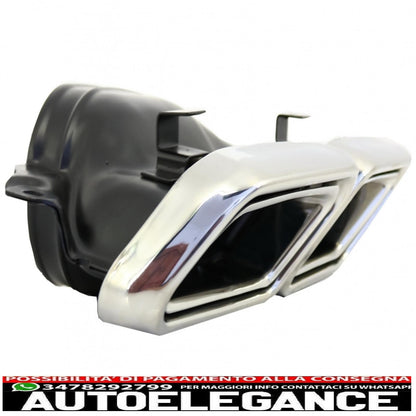 Exhaust muffler tips suitable for mercedes s class w222 e class w212 s212 facelift cls w218 sl class r231 e63 s63 sl65 design