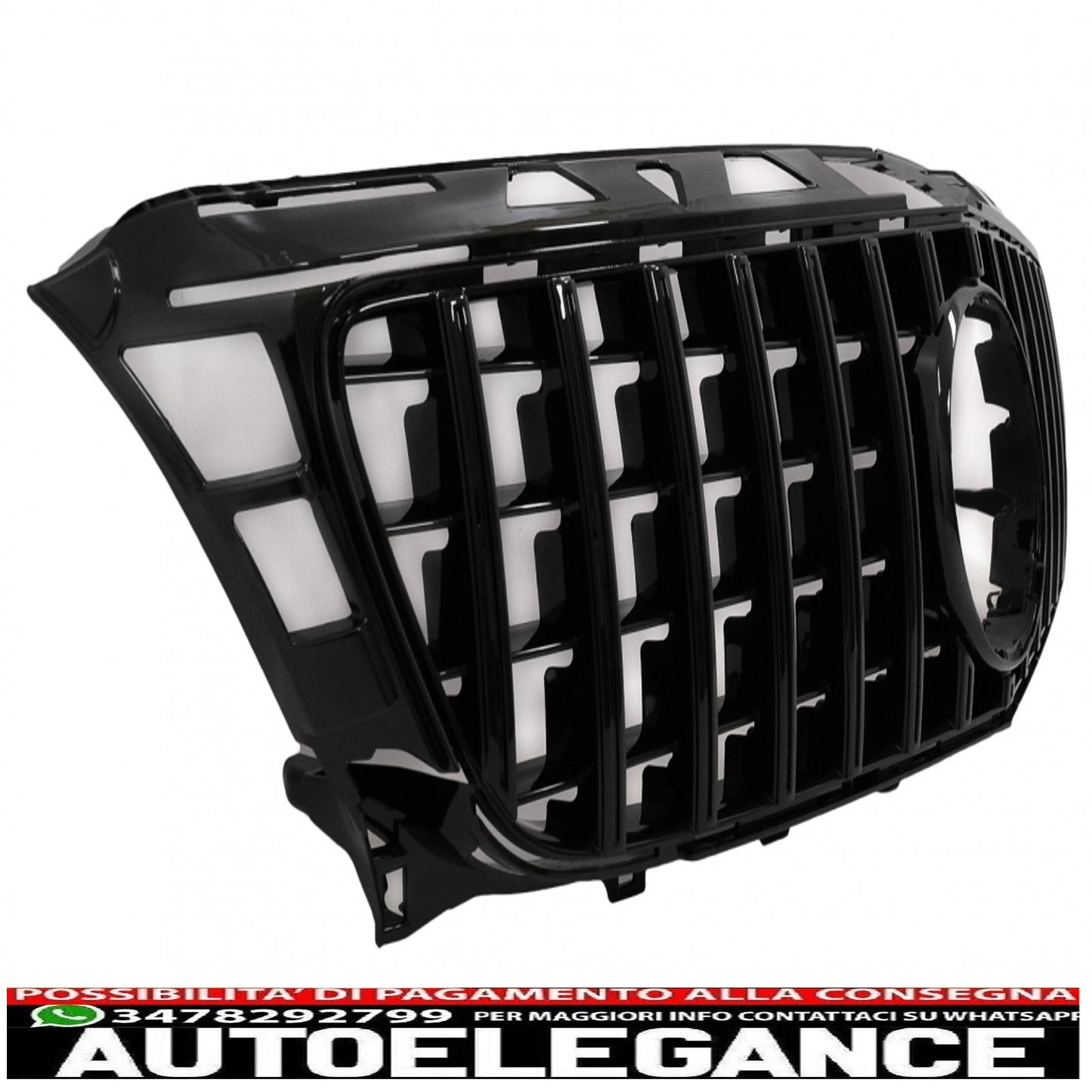 front grille suitable for mercedes cls w218 c118 (2011-2014) x218 shooting Brake (2012-2014) gt-r panamericana piano black design