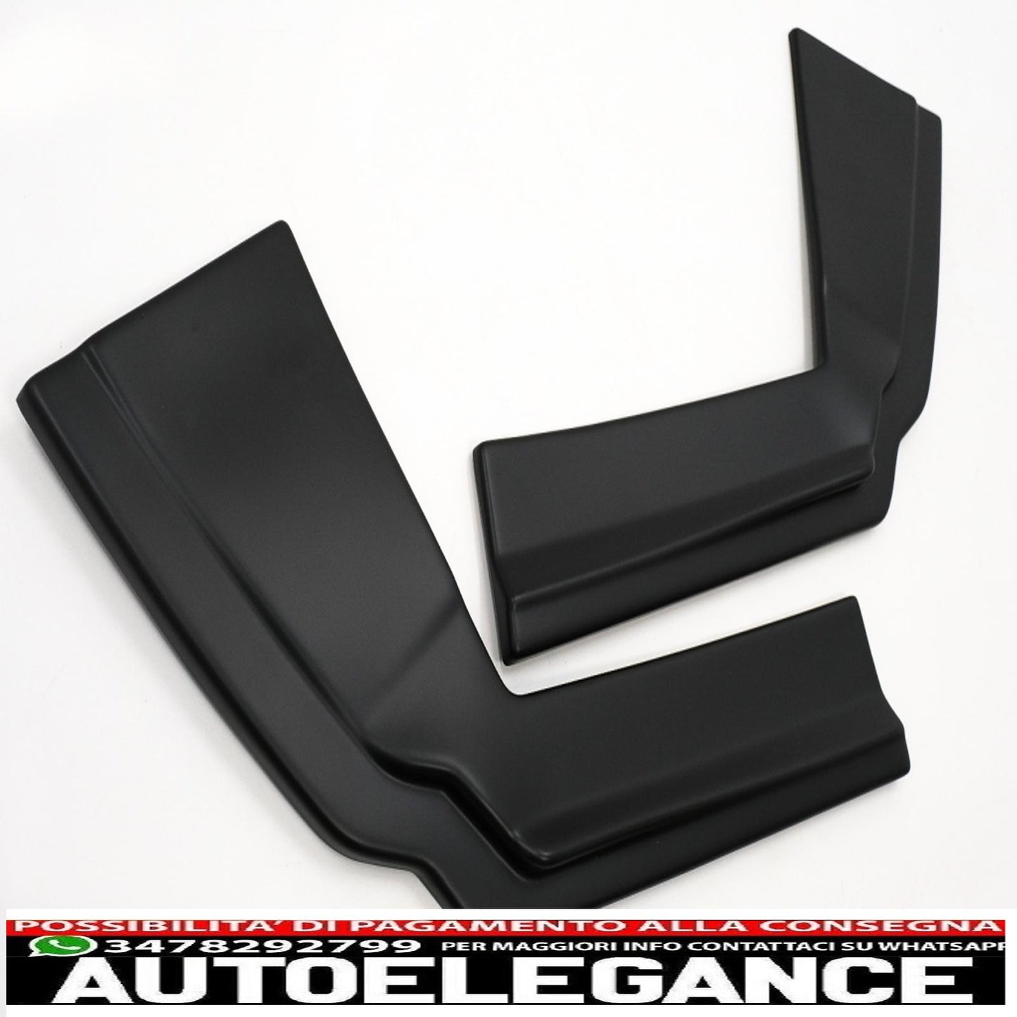 Alette sdoppiatori laterali paraurti posteriore adatte per alfa romeo giulia 952 (2016-2021) nero AUTOELEGANCERICAMBI