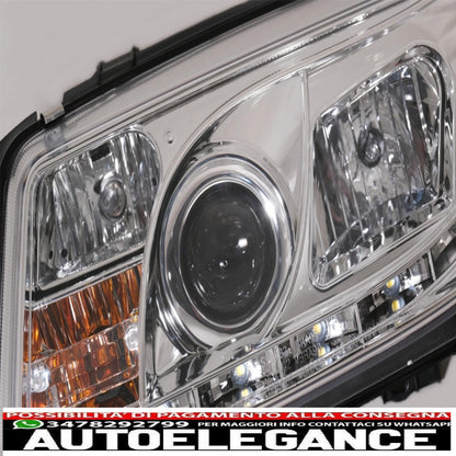 daytime running lights suitable for vw bora (09.1998-05.2005) chrome 