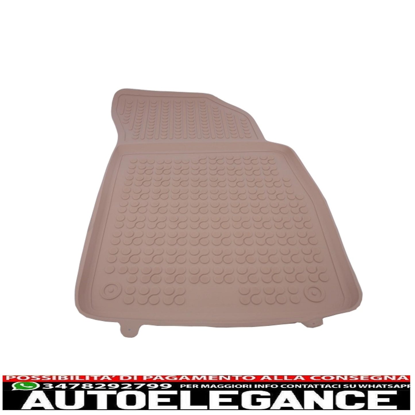 Beige rubber mat suitable for audi q7 4m (2015-) q8 (2018-)