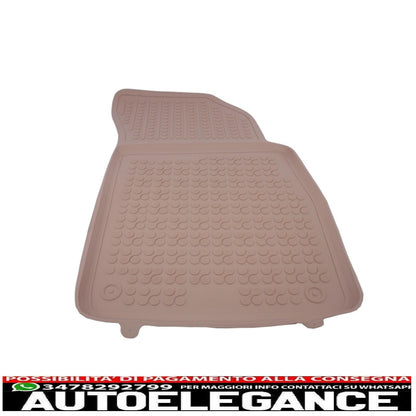 Beige rubber mat suitable for audi q7 4m (2015-) q8 (2018-)