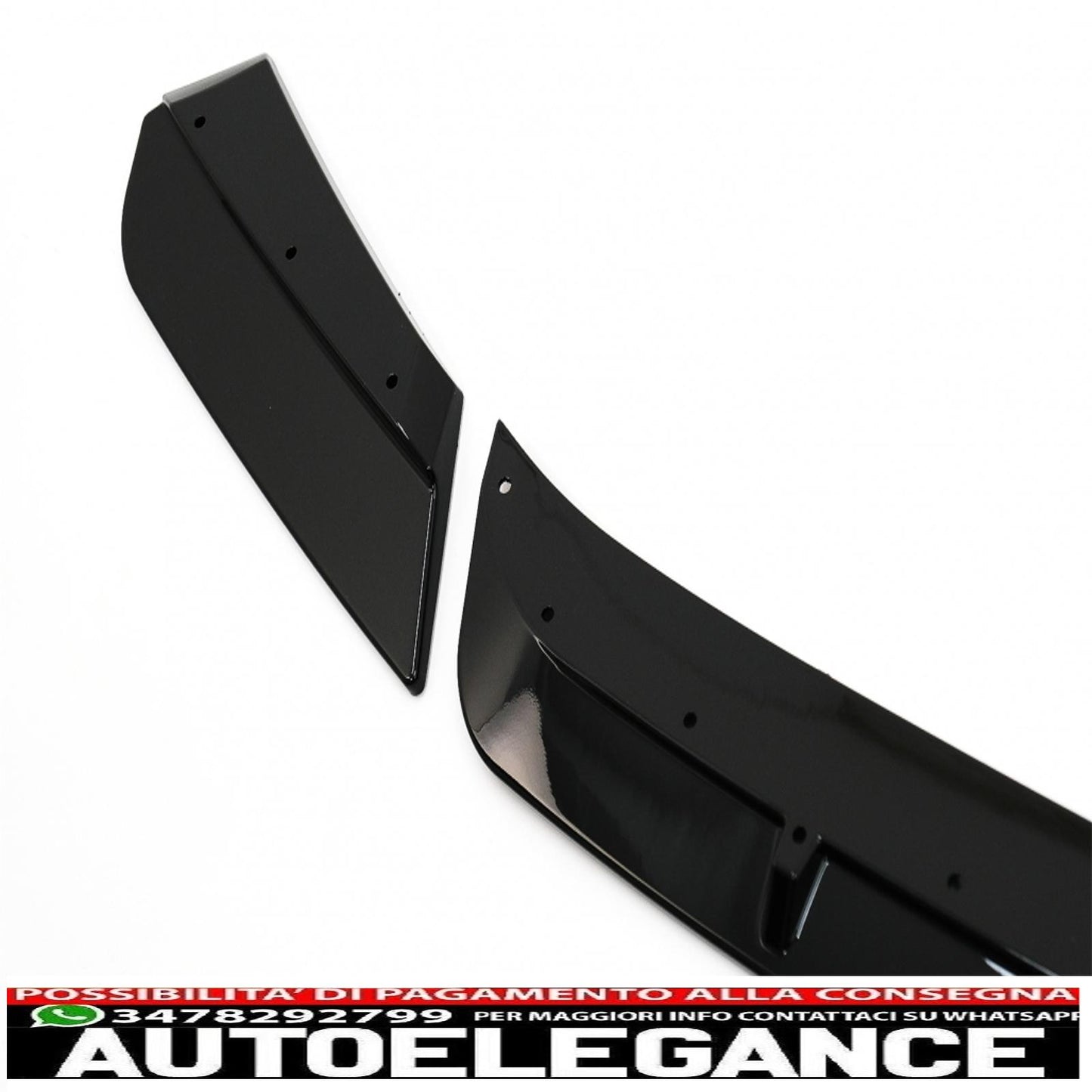 Front Bumper Spoiler Lip Fit For BMW X3M G01 X4M G02 (2018-2020) M Sport Piano Black 