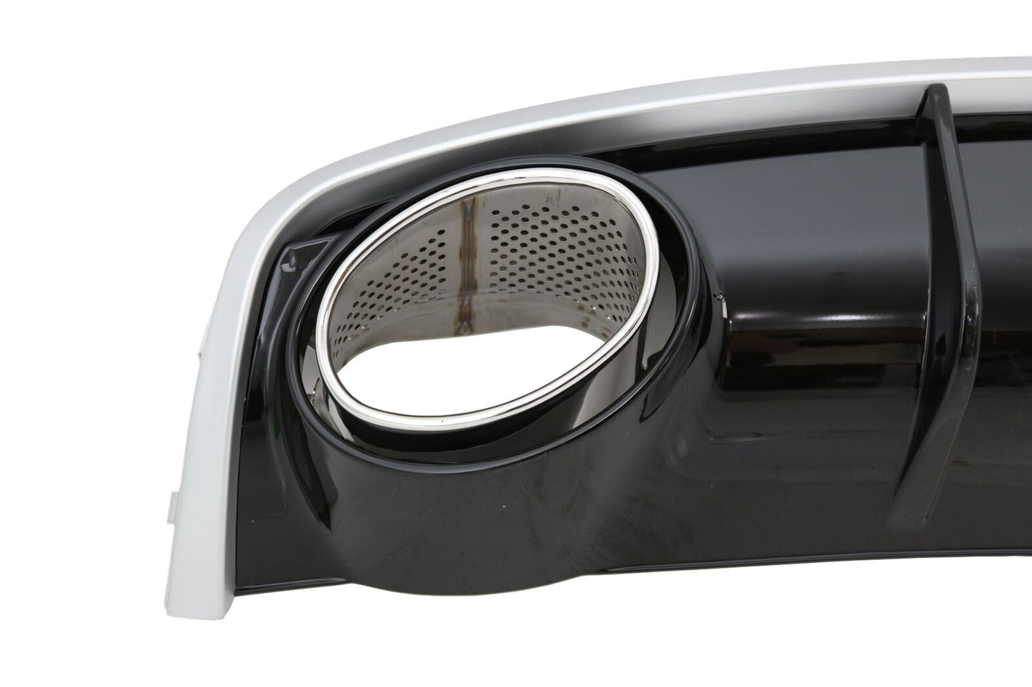 Suggerimenti scarico diffusore Bumber Valance per Audi A4 B8 B8.5 2012-2015 RS4 design-mostra il titolo originaleTesto originaleBumber Valance Diffuser Exhaust Tips For  Audi A4 B8 B8.5 2012-2015 RS4 Design